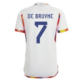 Herren Fußballbekleidung Belgien Kevin De Bruyne #7 Auswärtstrikot WM 2022 Kurzarm
